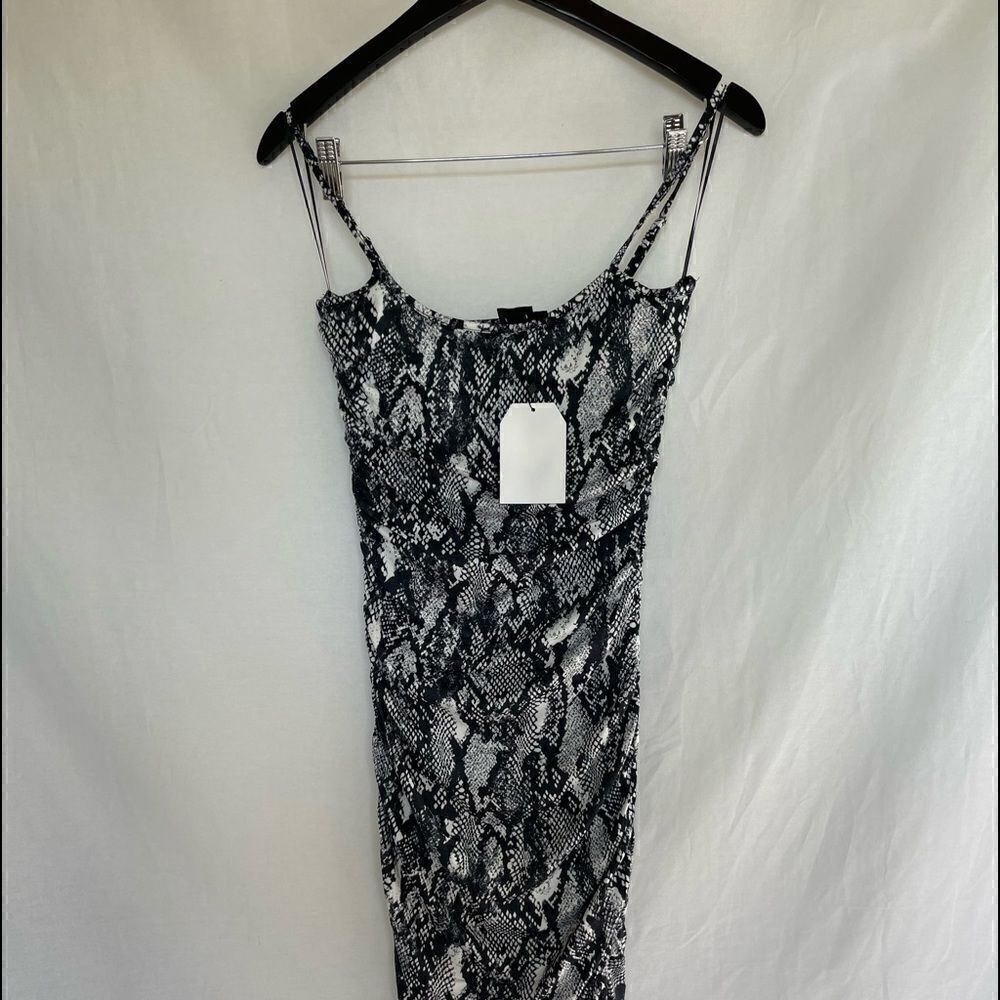 Snake Print Midi Dress - Picture 12 of 12